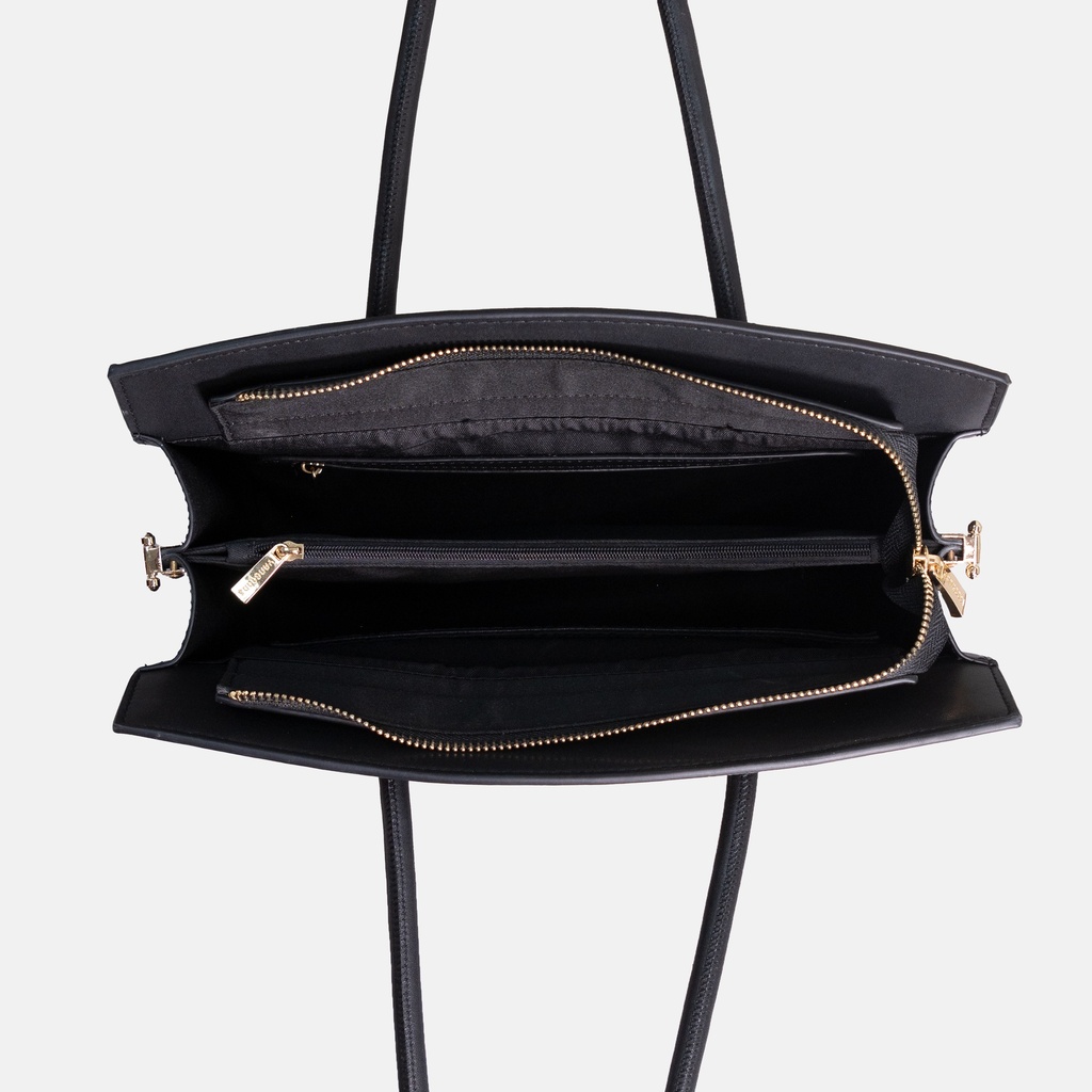 Dannari Onyx Elongated Handle Tote Bag