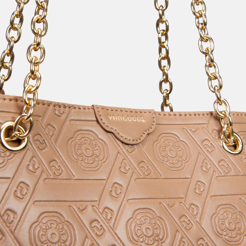 Myat Lay Ngone Mocha Chain Tote Bag