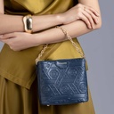 Myat Lay Ngone Midnight Blue Mini Bucket Bag