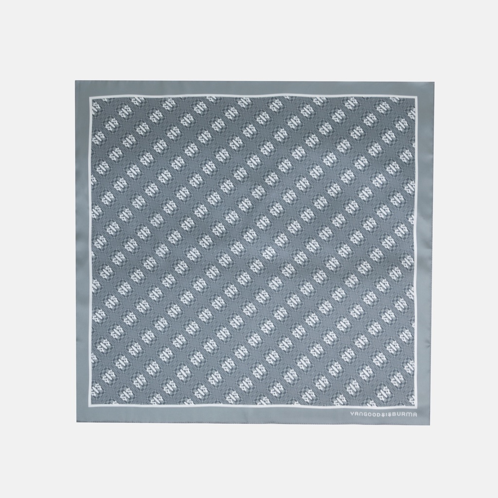 Yangoodsisburma Light Grey Bandana Scarf