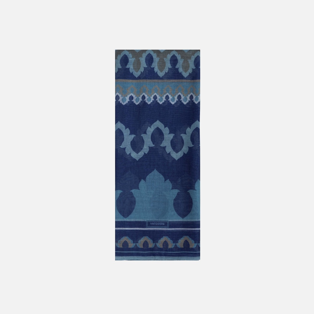 Khat Nwe Stone Blue Scarf