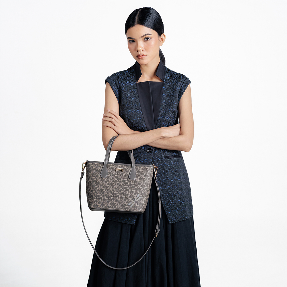 Thinkayta Women Gray Mini Shoulder Bag
