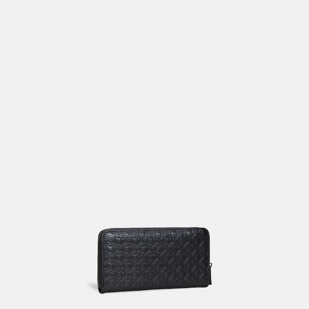 Myat Lay Maung Black Zip Around Wallet