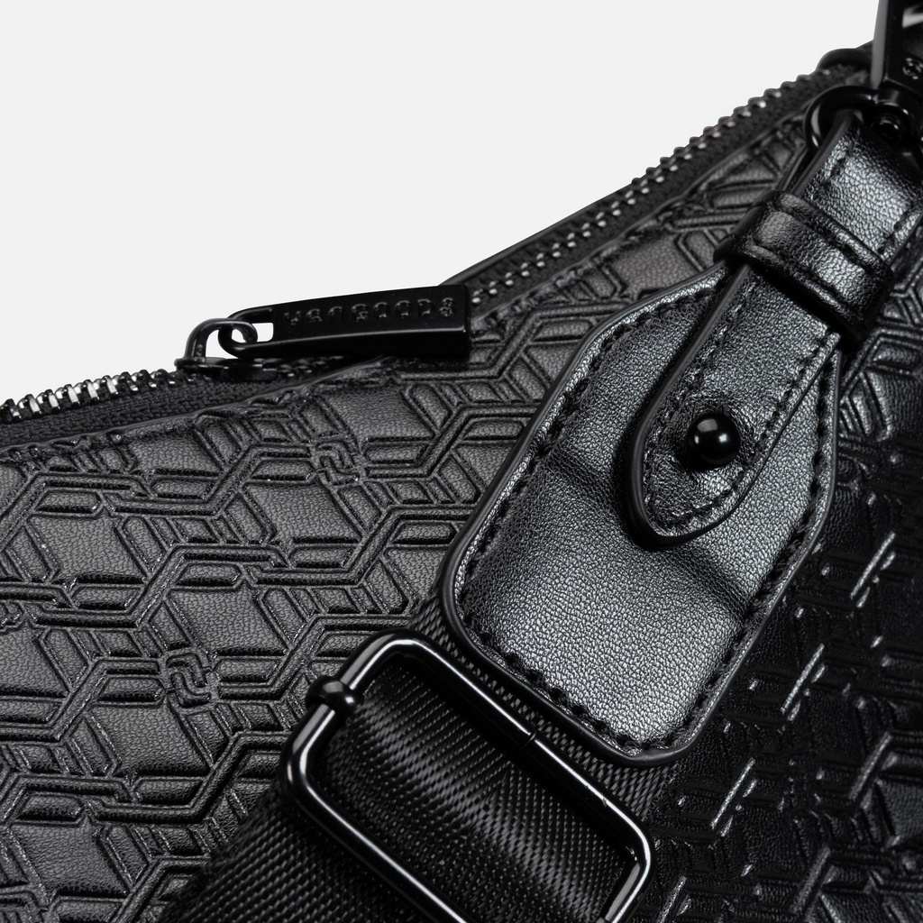 Myat Lay Maung Black Arc Crossbody Bag