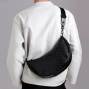Myat Lay Maung Black Arc Crossbody Bag
