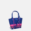 Picnic Navy Basket Hand Bag