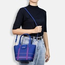Picnic Navy Basket Hand Bag