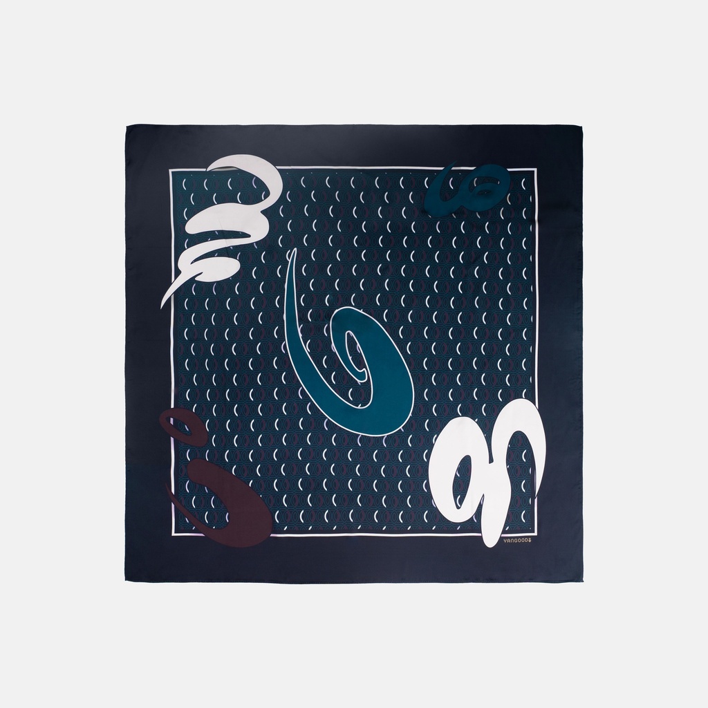 AKKHAYAR Chocolate Square Scarf