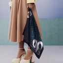 AKKHAYAR Chocolate Square Scarf