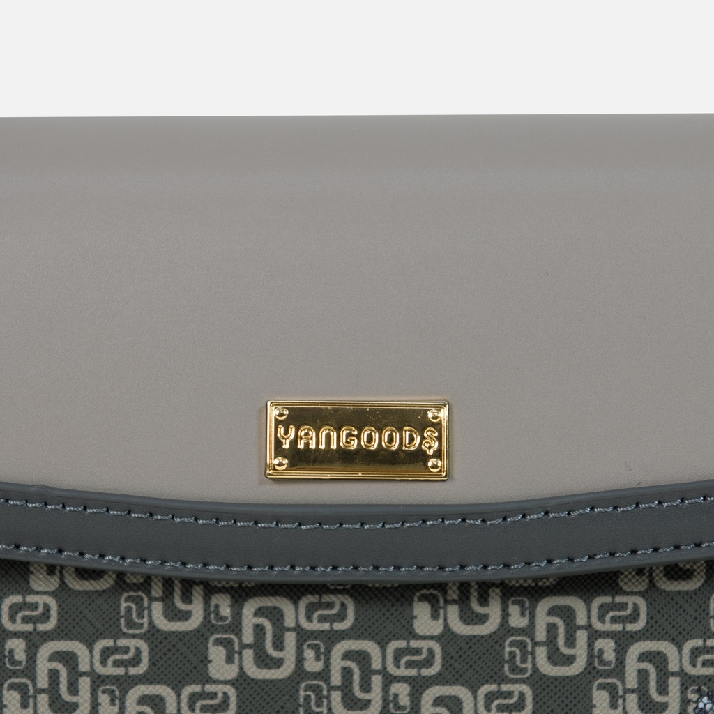 2025 Thinkayta Women Gray Rectangle Flap Bag