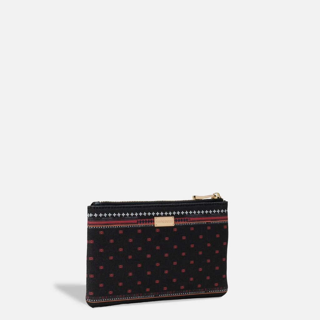 Naga Black Midi Clutch
