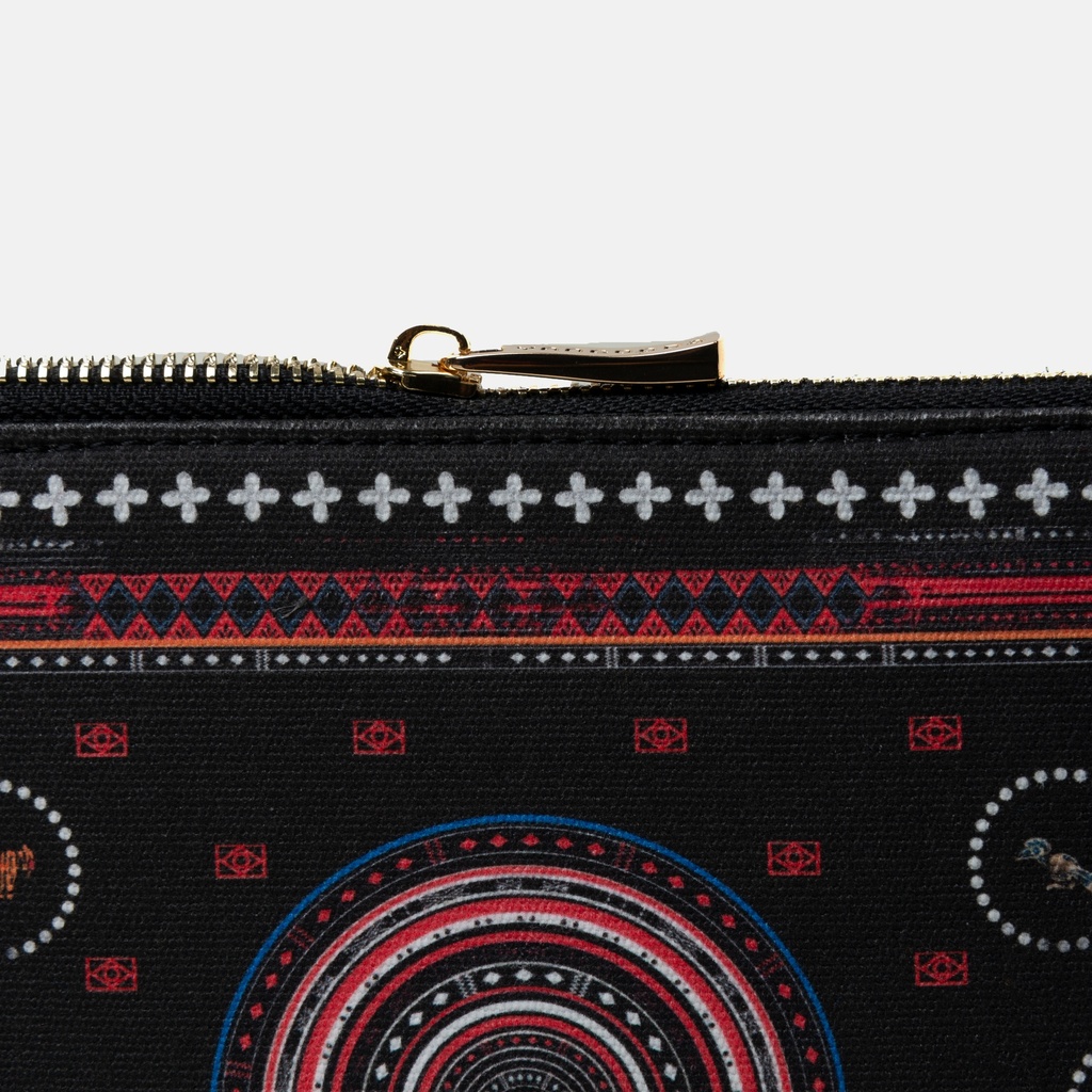 Naga Black Midi Clutch