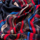 Naga Black Rectangular Scarf