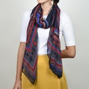Naga Black Rectangular Scarf