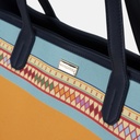 Akha Orange Beach Tote Bag