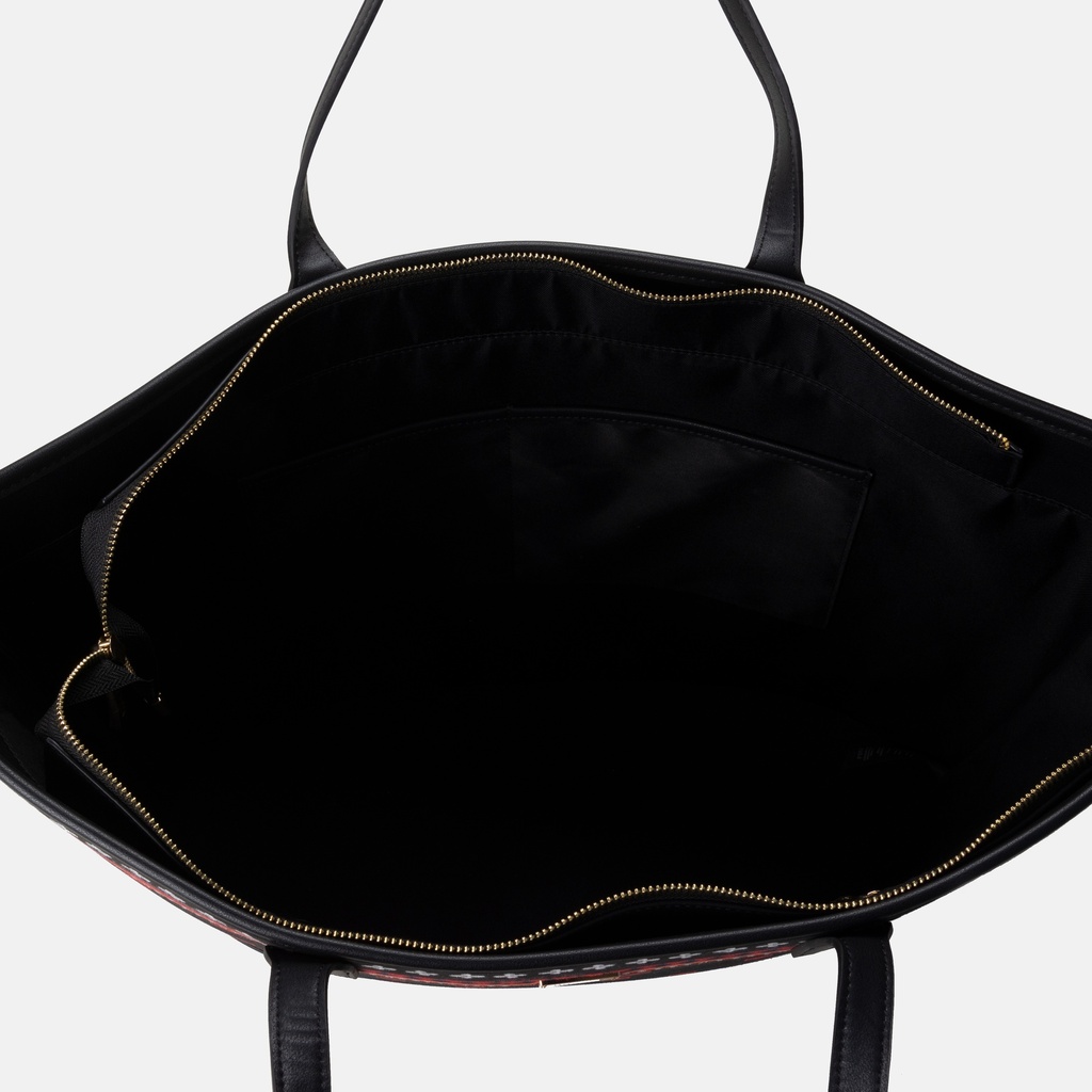 Naga Black Beach Tote Bag