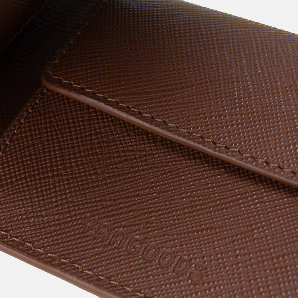 Timeless Men Cognac Bi-Fold Wallet