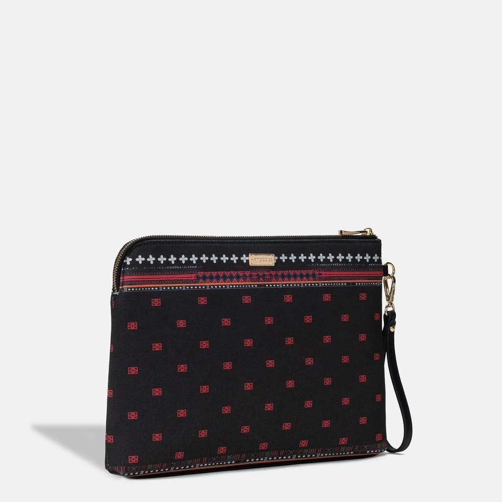 Naga Black Clutch
