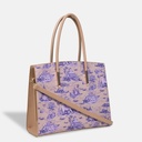 Dannarri Beige Elongated Handle Tote