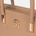 Dannarri Beige Mini Elongated Handle Tote