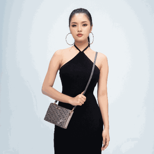 2025 Thinkayta Women Gray Twin Pouch