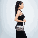2025 Thinkayta Women Gray Rectangle Flap Bag