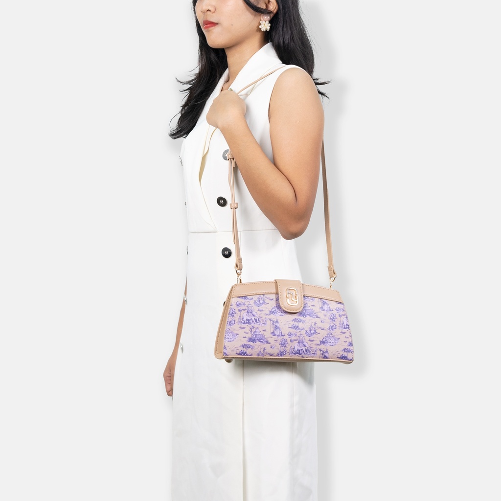 Dannari Beige Clutch Crossbody