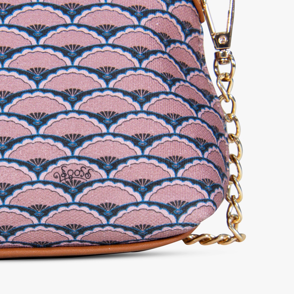 Htate Htar Beige Chain Cross Bag