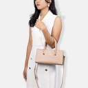 Dannari Beige Mini Elongated Handle Tote