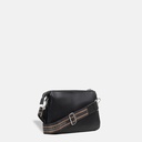 Sisburma Black Double Pouch Crossbody Bag