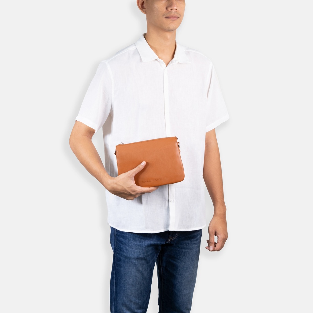 Sisburma Tea Double Pouch Crossbody Bag