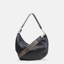 Sisburma Black Crescent Hobo Bag