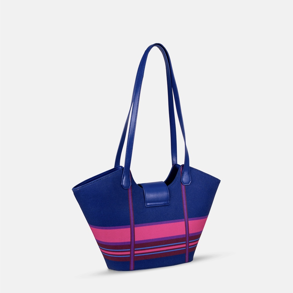 Picnic Navy Basket Shoulder Bag
