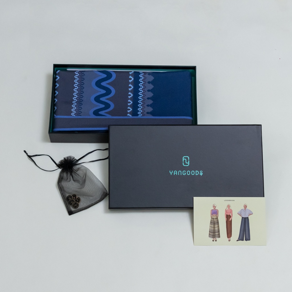 Khat Nwe Blue Fashion Fabric