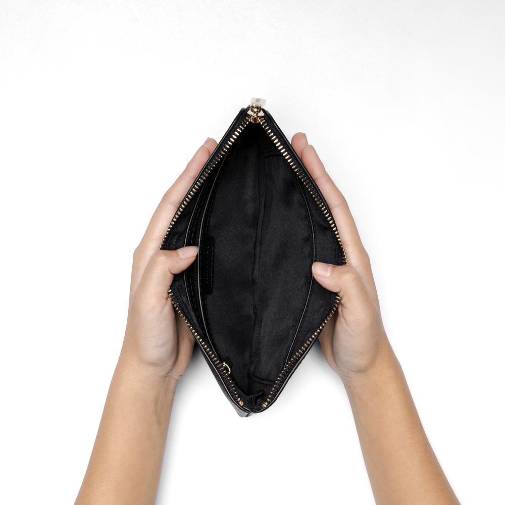 Thinkayta Women Black Wallet Pouch