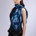 Swal Taw Navy Square Scarf
