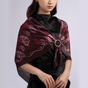Swal Taw Merlot Square Scarf