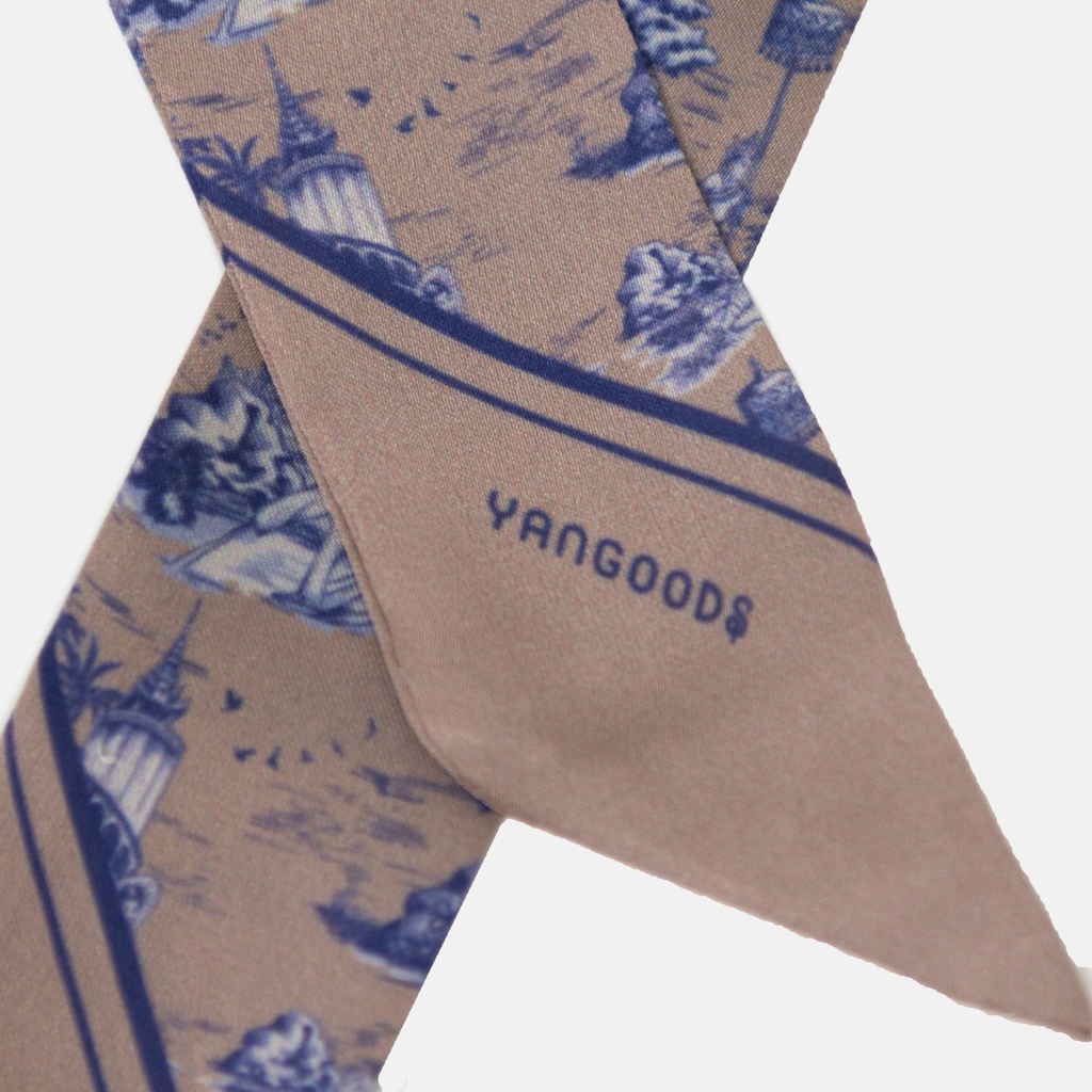 Dannari Beige Slim Scarf