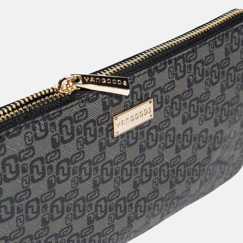 Thinkayta Women Black Wallet Pouch