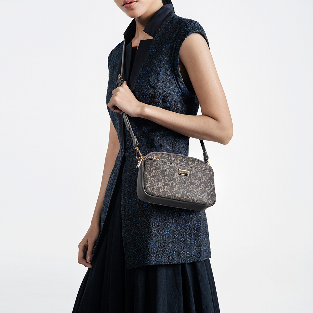 Thinkayta Women Gray Small Cross Bag