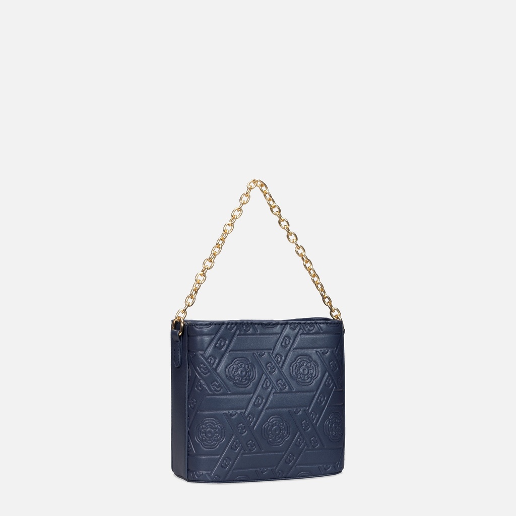 Myat Lay Ngone Midnight Blue Mini Bucket Bag