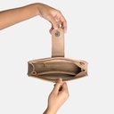 Dannari Beige Clutch Crossbody Bag