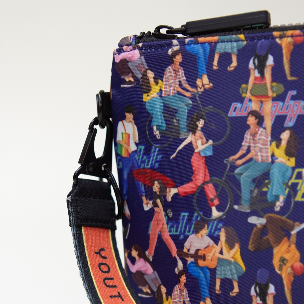 Youth Deep Blue Midi Clutch
