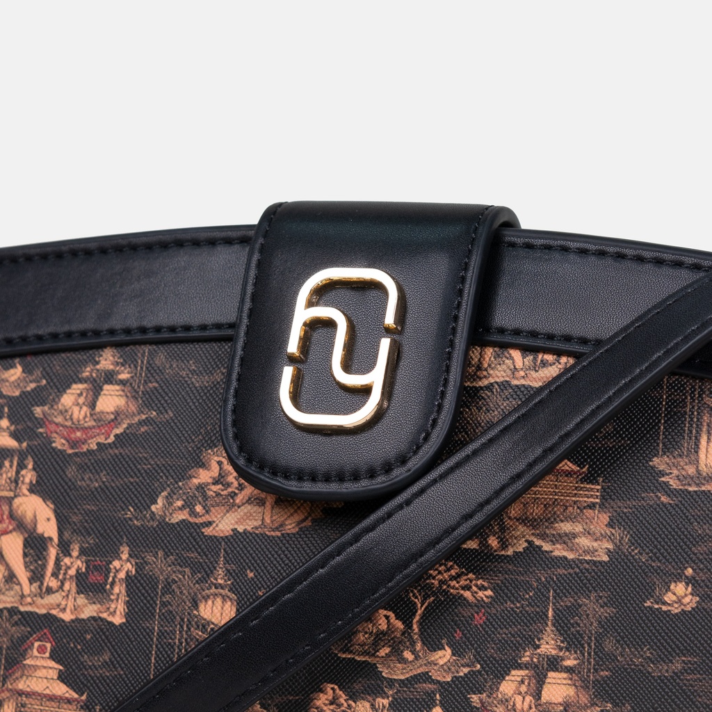 Dannari Onyx Clutch Crossbody Bag