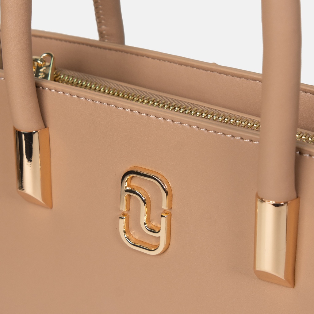 Dannari Beige Mini Elongated Handle Tote