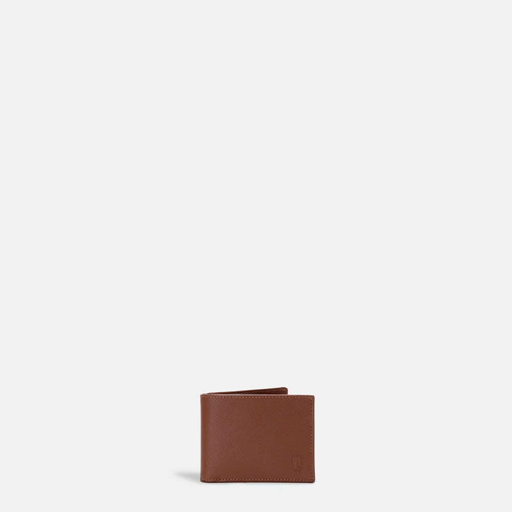 Timeless Men Cognac Bi-Fold Wallet