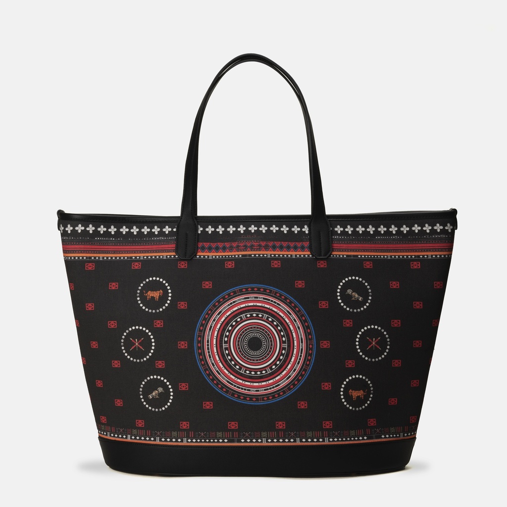 Naga Black Beach Tote Bag