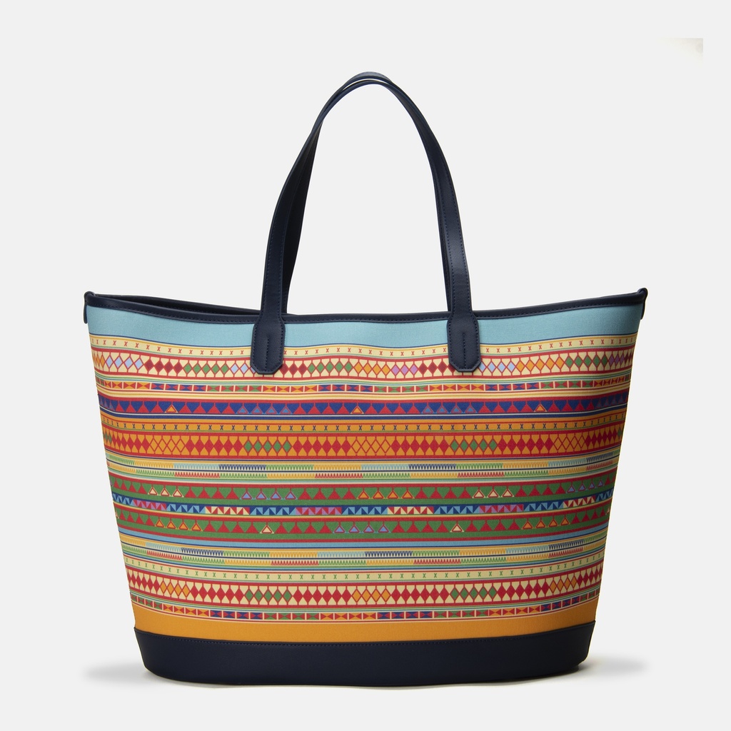 Akha Orange Beach Tote Bag