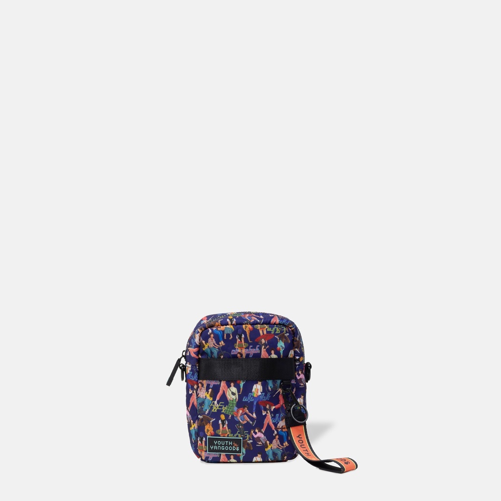 Youth Deep Blue Vertical Messenger Bag