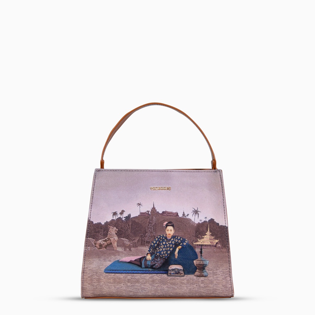 Htate Htar Beige Mini Shopper Bag